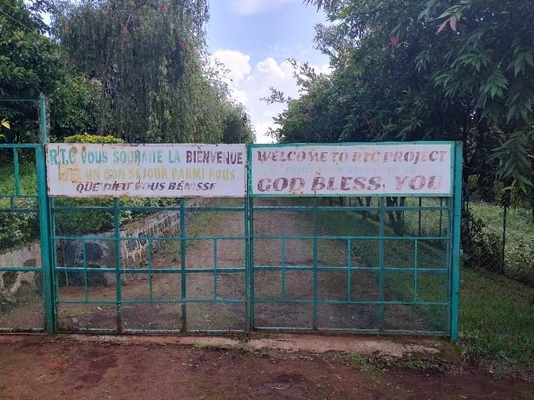 The entrance to RTC — “Welcome to RTC Project, God bless you”