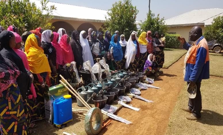 Donation of farm tools to women’s farming groups
