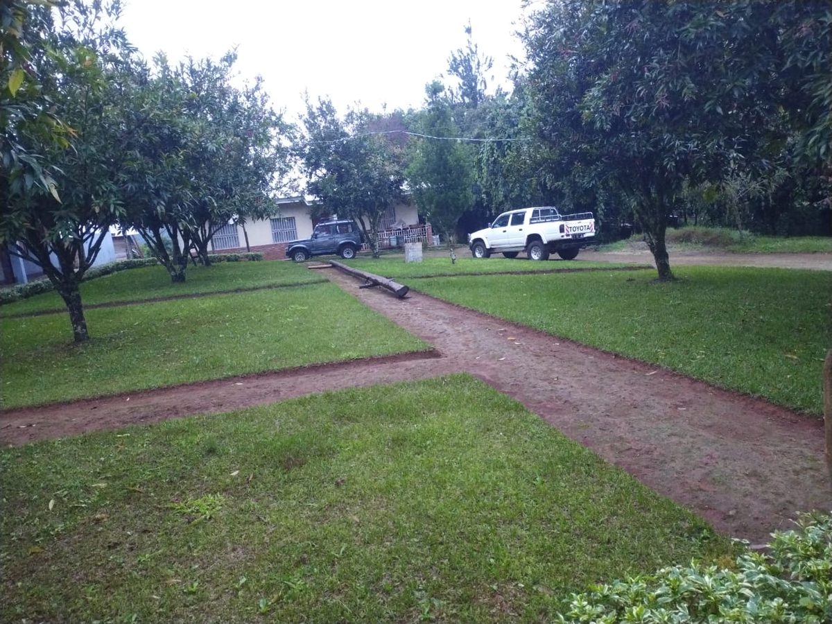 Garden pathways winding through the Centre grounds
